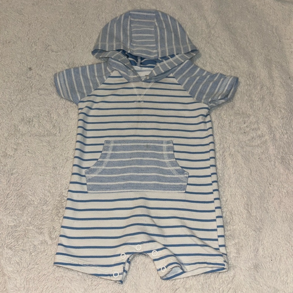 (3 for $10) George hooded romper